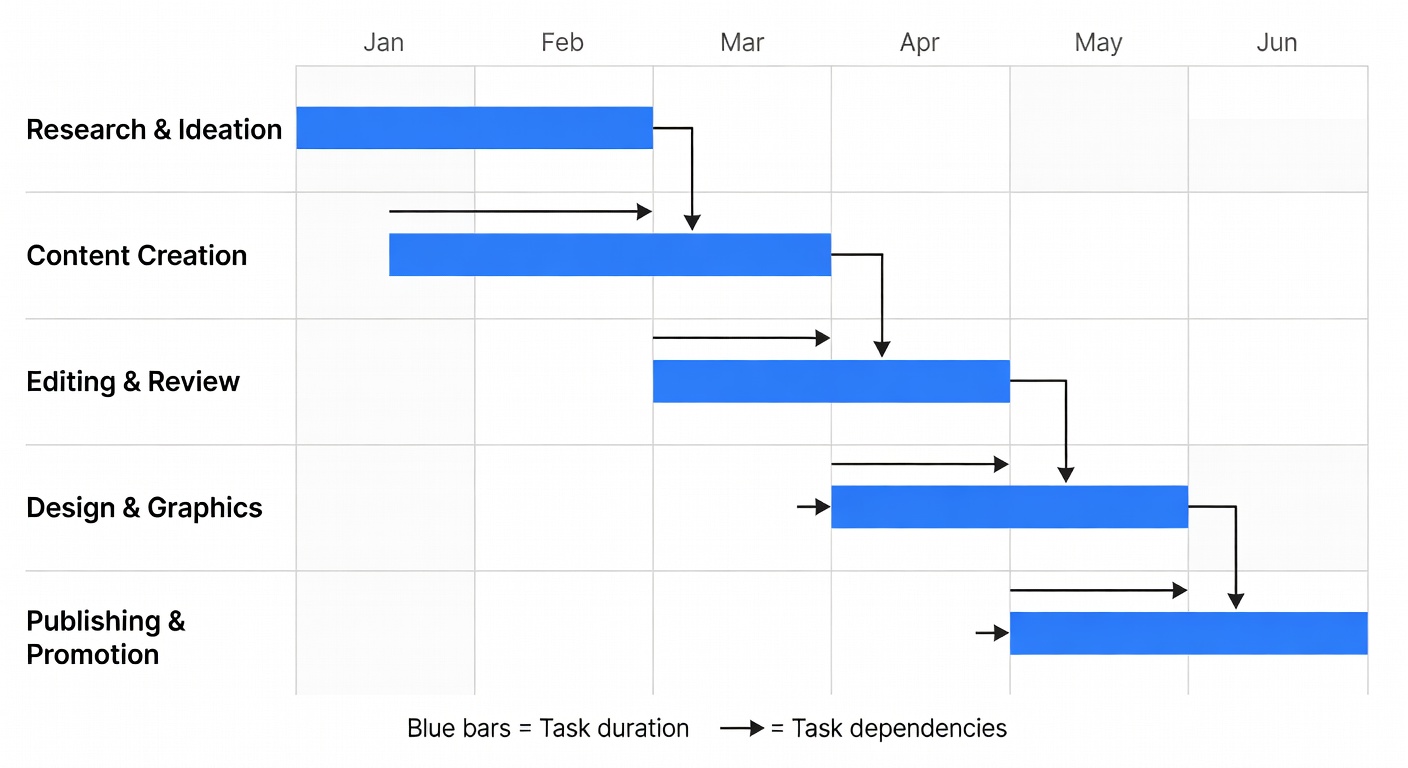 Content Projects Gantt Chart