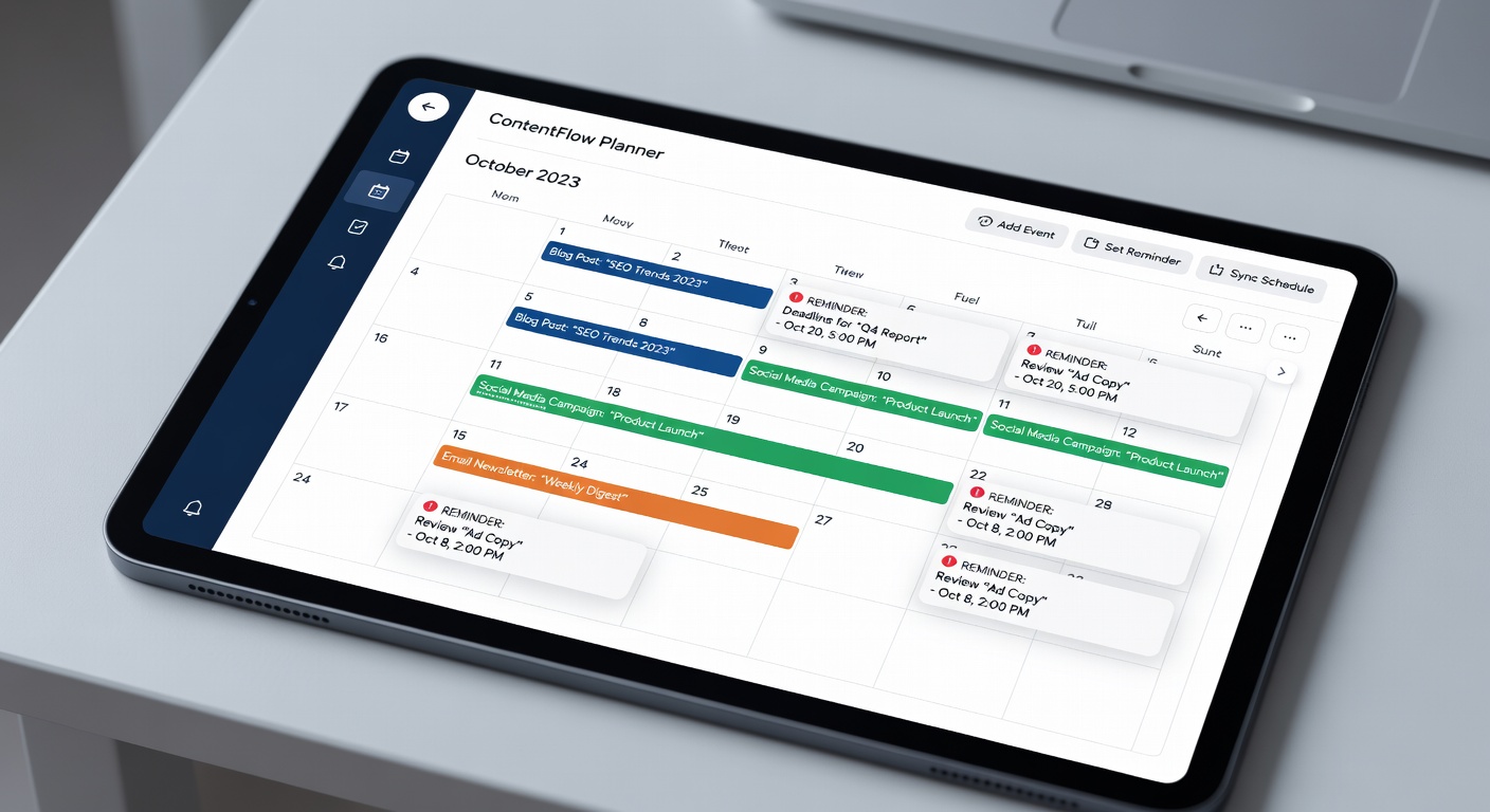 Digital Content Planner App
