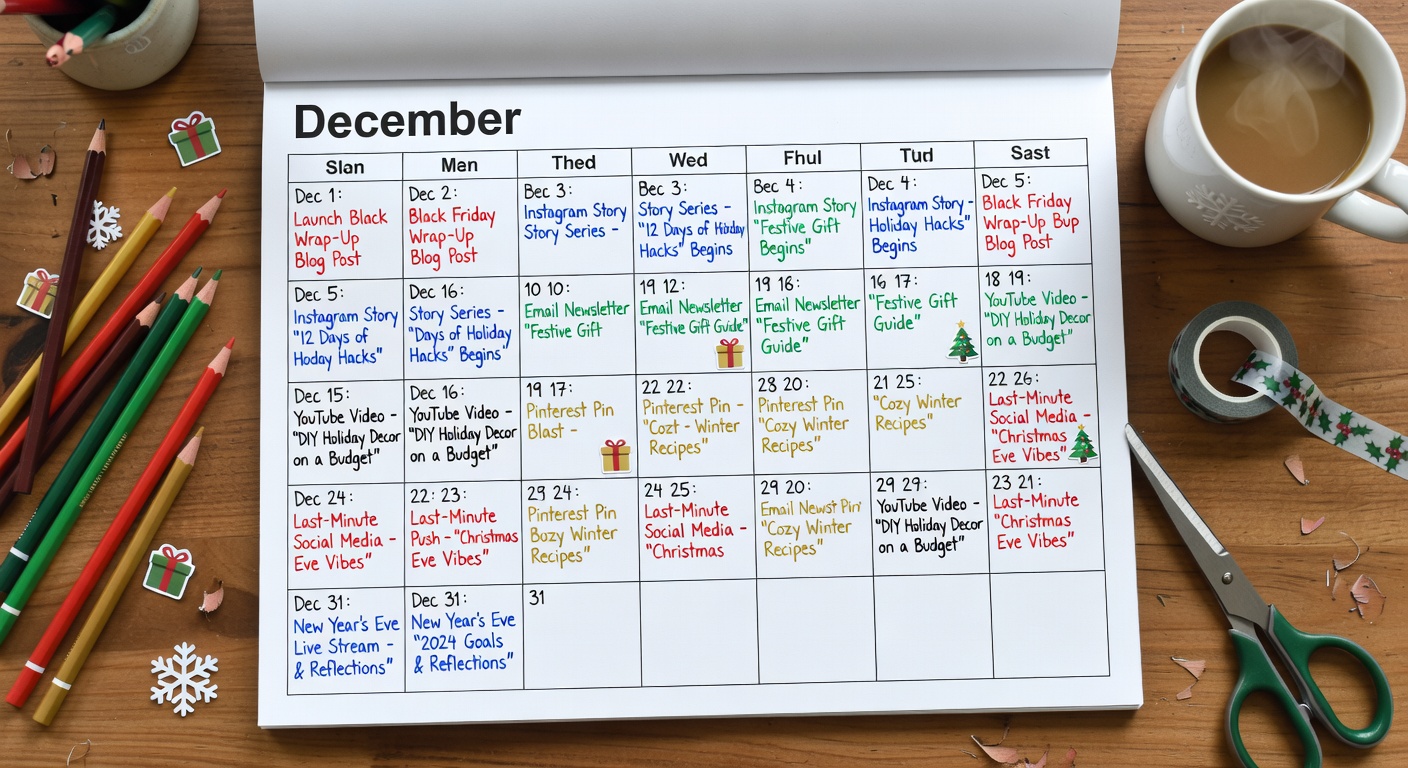 Holiday Content Planning Calendar