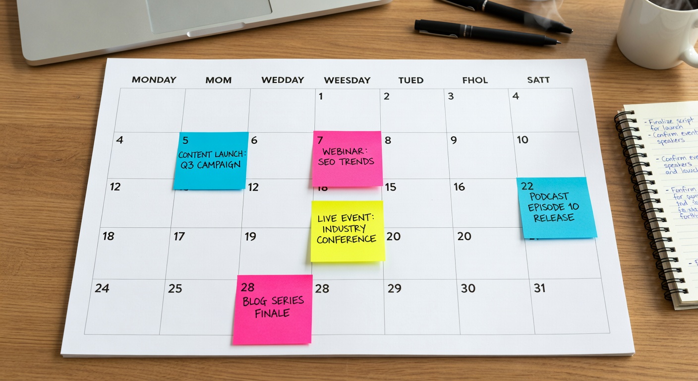 Key Dates Content Calendar