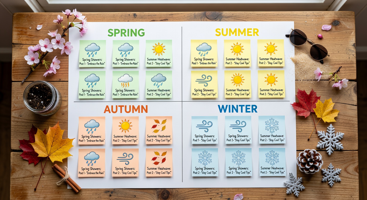Seasonal Weather Content Calendar